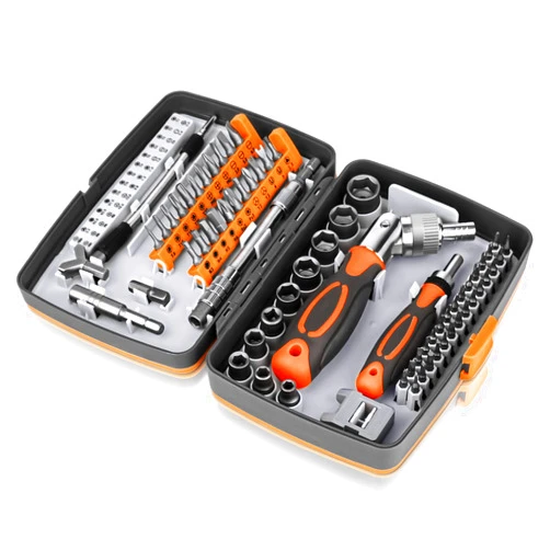 BTEC Ratcheting Screwdriver Set 68 in 1 Socket Set & Magnetic Screwdriver Bit Set with Rotatable Ratchet Handles,extensions bar and Storage Case for Computer/Bike/Car/Electronics Maintenance