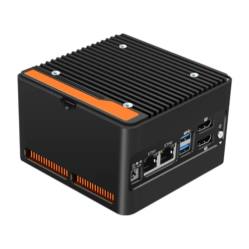 StoneStorm 4-Bay NAS Pocket PC Dual 2.5GbE i226-v LAN Ports, 12th Gen. N100 with DDR5 MAX 48GB, 4 M.2 NVMe 2280, Dual 4K Display, 2 USB3.2 10Gbps for Micro Firewall Router/NAS Mini Computer (8G RAM 128G SSD)