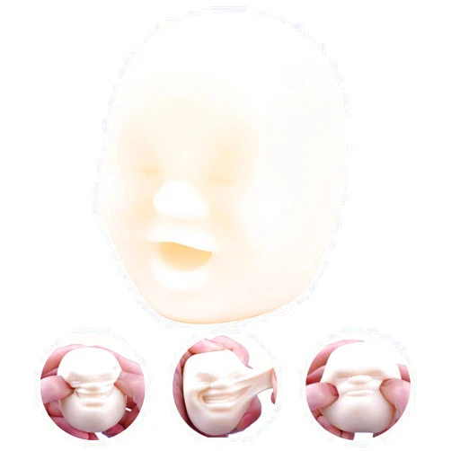 MSRRTUSY Funny Human Face Emotion Ball for Adults,Scented Soft Stretchy Fidget Toys,Fidget Sensory Toy Relief Toys,Stress Relief Squeeze Ball,Anxiety Relief,Christmas,Easter Egg,Classroom Prizes