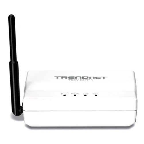 TRENDnet Wireless N 1-Port Multi-Function USB Print Server TEW-MFP1
