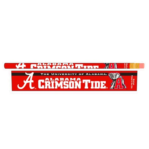 WinCraft ALABAMA CRIMSON TIDE OFFICIAL LOGO PENCIL 6-PACK