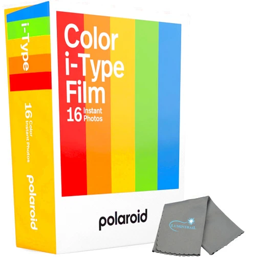 Polaroid Instant Color Film for i-Type Cameras 2 Pack, 16 Instant Photos Bundle with a Cleaning Cloth
