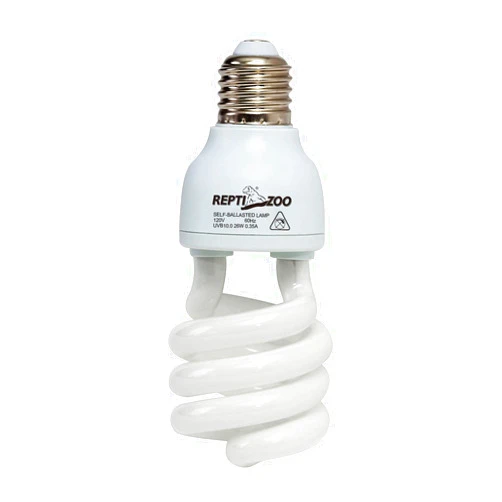 REPTIZOO Energy Saving Lamps UVB Bulb,Spiral Compact 26 Watts UVB 10.0 Reptile Light Bulb Fit for Desert Type Reptile/Snake/Lizard/Insect/Leopard Tortoise