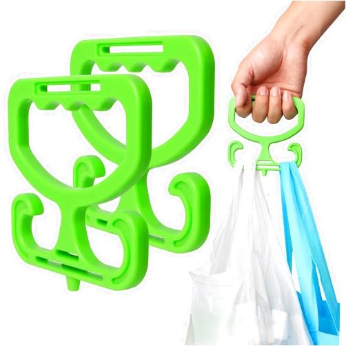 Sdoap Grocery Bag Carrier, 2 Pack Grocery Bag Holder Each Holds Up to 80lbs, Durable Heavy Duty Shopping Bag Holder Comfortable Grip for Carrying Shopping Bags, Grocery Bags, Buckets & More(Green)