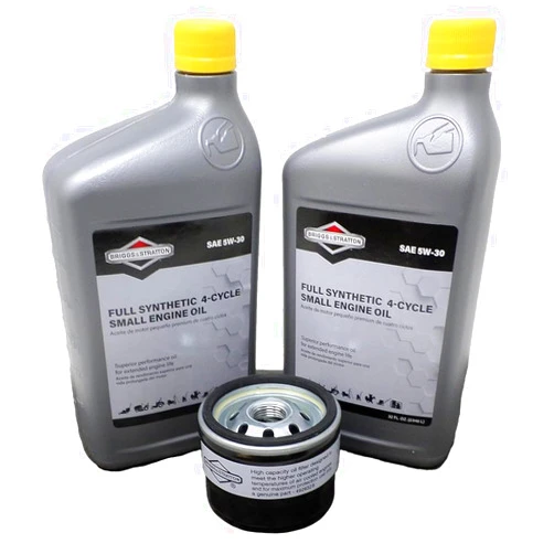Generic GL Maintenance Kit Compatible with Briggs & Stratton Full Synthetic 4-Cycle Small Engine Oil, 5W-30, 32 oz, with Oil Filter replaces 492932S