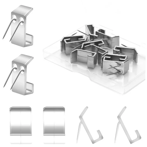 PEUTIER 10pcs Cubicle Hooks, Metal Push Pin Hooks Fabric Panel Wall Hooks Cubicle Picture Hangers Cubicle Clips for Office Home Cubicle Wall Clock Photo Frame Keychain (Silver)