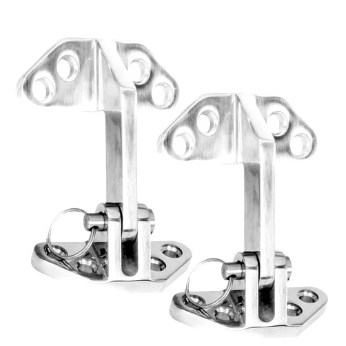 HAIWEN Long Reach Stainless Hatch Hinge, Heavy Duty Marine Grade Stainless Steel 316 Hinge with Removable Pin Ship RV Accessories Yacht Hardware Marine Hatch Hinge (2PCS)