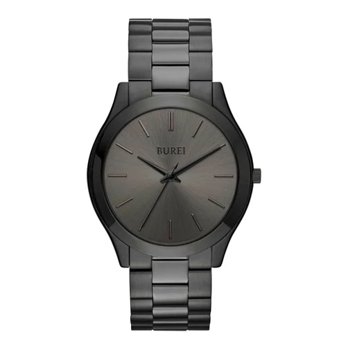 BUREI Men Watches Fashion Business Analog Stainless Steel Quartz Waterproof Watches for Men,Gifts for Men