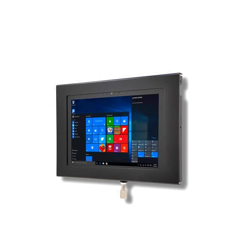 TABcare Locking Anti-Theft Security Metal Case for Microsoft Surface Go Tablet Supports VESA, Wall Mount (Surface GO 1/2/3/4, Black)