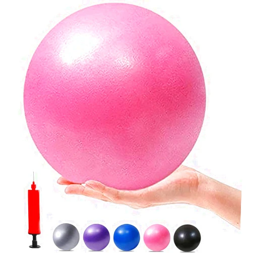 XIECCX Mini Yoga Balls 9 Inch Exercise Pilates Therapy Balance Micropore Ball Barre Equipment for Home Stability Training Physical Core Training with Pump