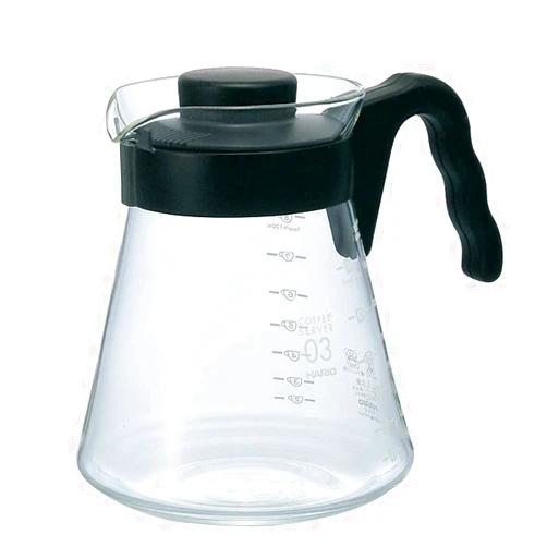 Hario V60 Glass Coffee Server, 1000ml, Black