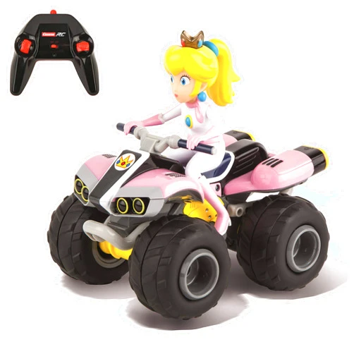 Carrera RC Nintendo Mario Kart 2.4 GHz Radio Remote Control Toy Car Vehicle - Peach Quad