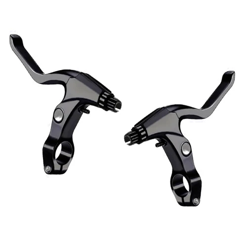 Generic A Pair Bicycle Brake Lever Bike Brake Handle Bike Brake Levers of Universal Aluminum Alloy Bike Cycling Equipment Accessory for Mountain Road Folding Mountain Kids Bike 2.2cm Diameter (Black)