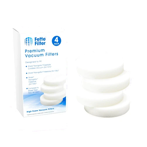 Fette Filter New Filter Kit Compatible with Shark Navigator Freestyle # XF1100T (Pack of 4)
