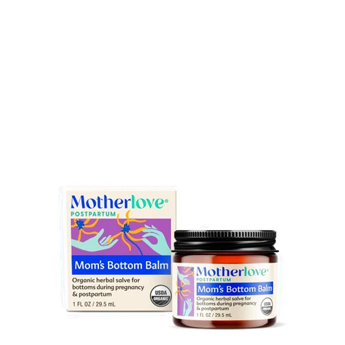 Motherlove Mom's Bottom Balm (1 oz) Organic Herbal Salve w/Witch Hazel for Bottoms During Pregnancy & Postpartum —Non-GMO Ointment