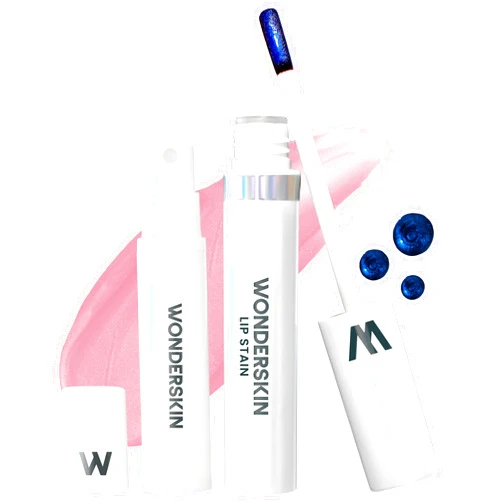 Wonderskin Wonder Blading All Day Lip Stain Peel Off Masque and Kit - Long Lasting, Waterproof Pink Lip Tint, Transfer Proof Natural Makeup Stain Kit (Beautiful)