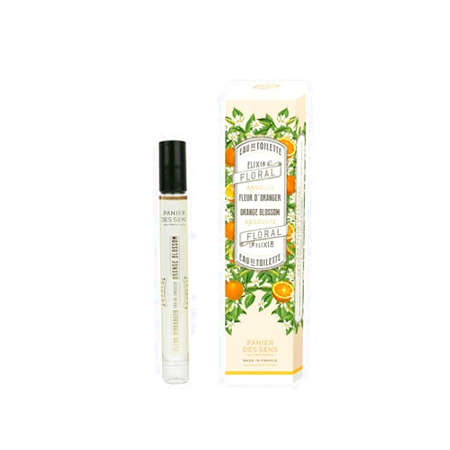 Panier des Sens - Orange Blossom Roll-on Eau de Toilette 0.3 Floz - Sweet & Enveloping Fragrance - Mini Perfume for Women - Parfum Crafted in Grasse, France - Daily Use - Light Travel Perfume