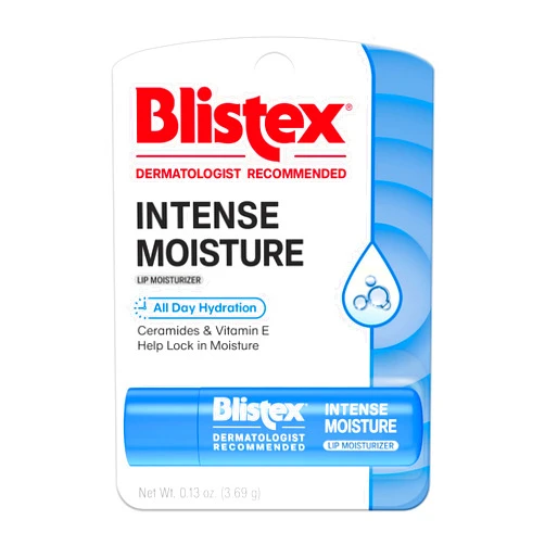 Blistex Intense Moisture -– All Day Hydration Lip Balm & Moisturizer for Dry Lips - Ceramides to Lock in Moisture – Vitamin E Smooths, 1 Count, 0.13oz (3.69 g)