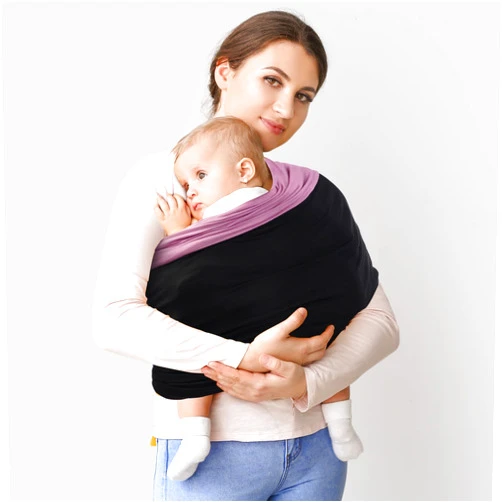 TKKOK Baby Wrap Carrier, Unisex Baby Carrier, Lightweight & Ultra Soft, Easy to Wear Baby Wrap, Perfect for Newborn Toddlers