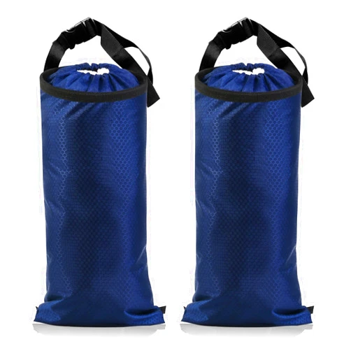 Wplhb Car Trash Bag Car Trash Can Hanging Back Seat Car, Car Garbage Bag with Storage Pockets, Washable Eco-Friendly Car Garbage Can for Outdoor Traveling & Home Use (2 Pcs Blue)