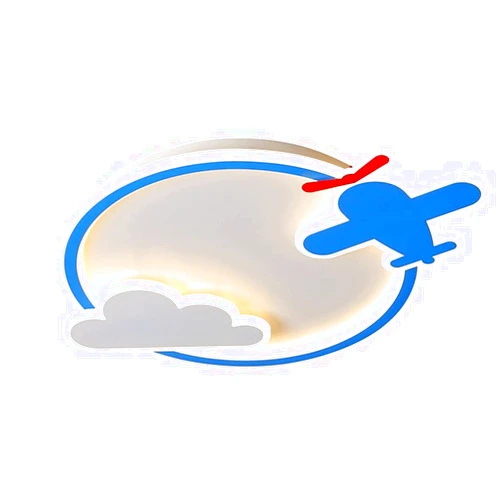 DZYHFCO Ceiling Lighting Cartoon Clouds Airplane Ceiling Light Modern Kids Airplane Ceiling Lamp for Ceiling Flush Mount LED Lights Fixtures Children's Bedroom, Nursery Boys Room Kindergarten