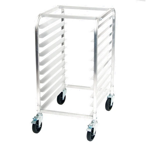 Winco 10-Tier Aluminum Sheet Pan Rack with Brake