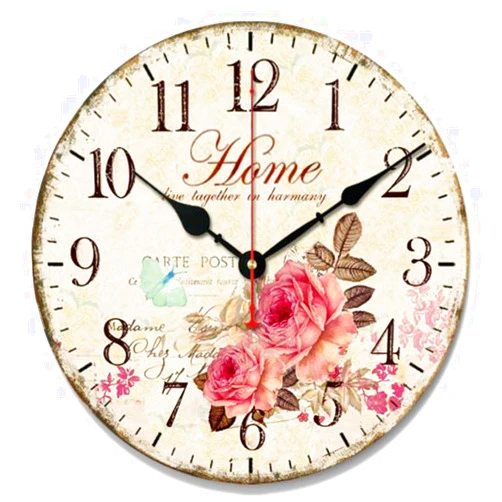 Wonfar 12 inch Classic Vintage Wall Clock in Kitchen Dining Room Bar Pub Decoration Clock (001)
