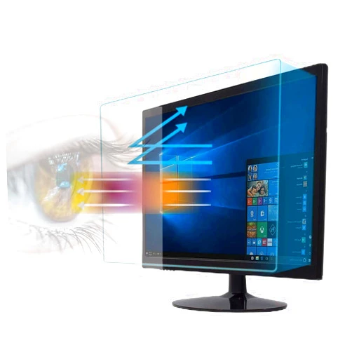 JiSiTeCai Superior anti-blue light and anti-glare screen protector (2-pack) for 24-inch monitors with a 16:9 aspect ratio. Easy to install