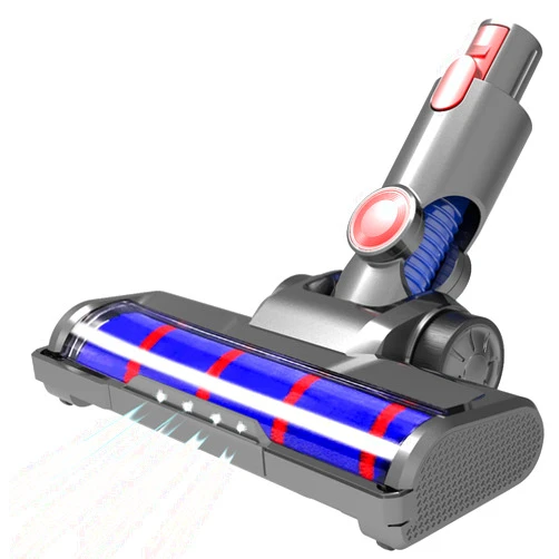 Viluona Vacuum Soft Roller Brush Head Replacement for Dyson V7 V8 V10 V11 V15 Hardwood Floor Attachment with 4 LED Headlights [v6, v12, sv18, DC, Ball and Slim Series Not Compatible] (7072)