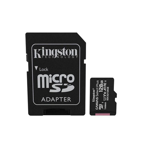 Kingston 128GB microSDXC Canvas Select Plus Class 10 Flash Memory Card SDCS2 Memory