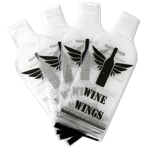 Generic Wine Bags for Travel, 7.25 x 7.25 x 17 inches, White