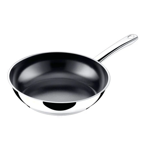 Silit 24cm Stainless Steel Modern Saute Fry Pan with Non-Stick Coating, Silver