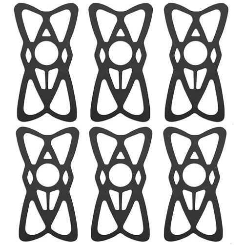 Kinizuxi Motorcycle Phone Mount Tether 6 Pack,Replacement Silicone Bands for Bike Phone Holder, Phone Holder Grip Rubber Strap Security Bands for Bike, Bicycle,Motorcycle, Handlebar,Scooter