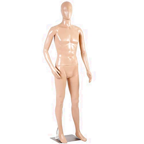 FDW Mannequin Manikin Dress Form Full Male Body Realistic Mannequin Display Adjustable Head Turns W/ Metal Base Dress Model Mannequin Stand Torso