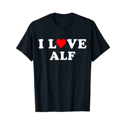 I Love Alf Shirt For Girlfriend Boyfriend I Love Alf Matching Girlfriend & Boyfriend Alf Name T-Shirt