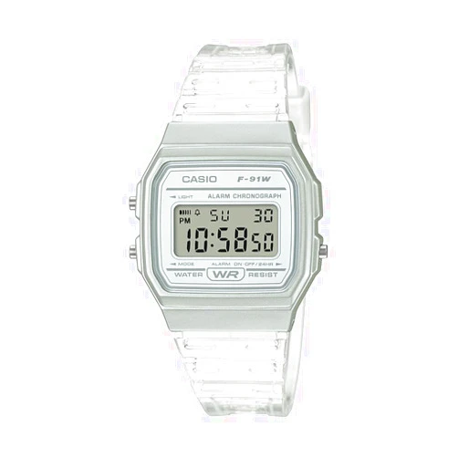 Casio F91W Series | Digital Watch | Water Resistant | LED Light | 1/100 SEC Stopwatch | Regular Time Keeping (HR, Min, SEC, PM, Date, Day) | Daily Alarm | Lightweight | 7 Year Battery