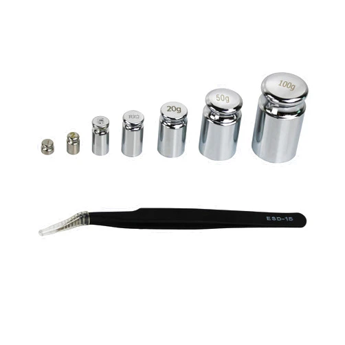 TEXALAN(R) Gram ScaleCalibration Weight Set - 1g 2g 5g 10g 20g 50g 100g with Calibration Weight Tweezer for Accurate Measurements