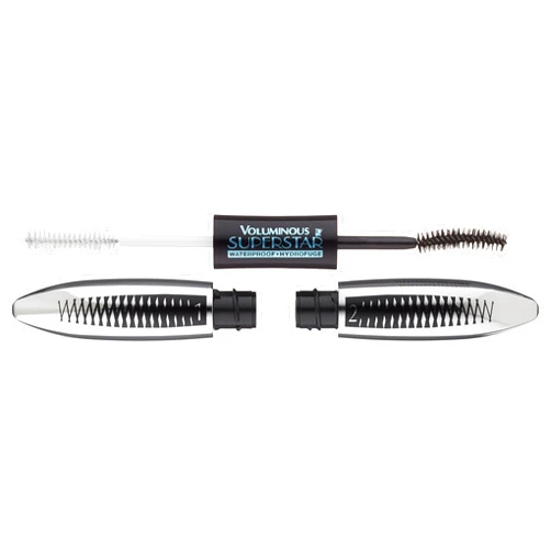 L’Oréal Paris L'Oreal Paris Cosmetics Voluminous Superstar Mascara, Waterproof, Blackest Black, 0.41 Fl. Oz, 1 Count