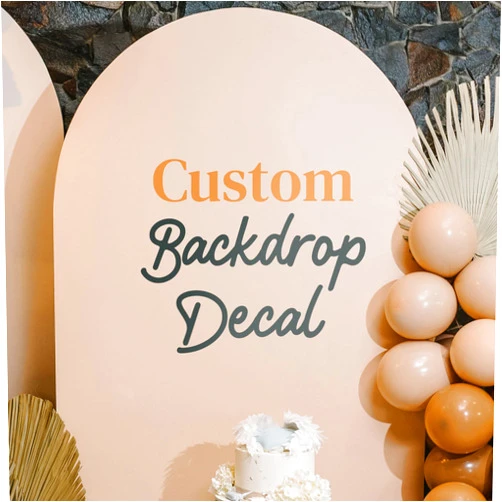 CRYPTONITE Personalized Wall Decal for Backdrops | Custom Vinyl Name Sticker for Birthday, Baby Shower, Nursery or Graduation | Choose Font & Size for Party Decor or Signage