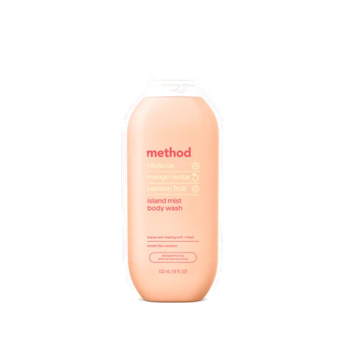Method Body Wash, Island Mist, Hibiscus + Mango Nectar + Passion Fruit notes, 18oz