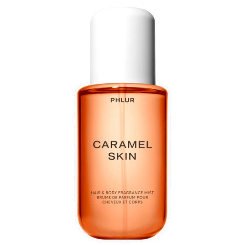 PHLUR Caramel Skin Body Mist - Hair & Body Fragrance Mist - Caramel Body Spray with Vanilla, Brown Sugar, Bergamot, Sandalwood & Musk (8 Fl Oz)