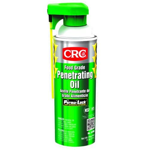 CRC Food Grade Penetrating Oil 03086 – [Pack of 12] 11 Wt. Oz., General Purpose Lubricant for Food Processing Equipment