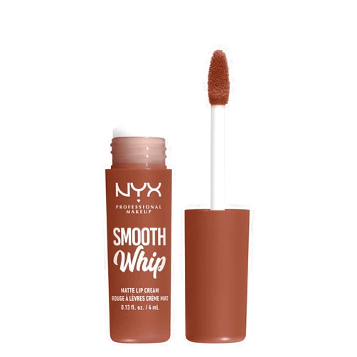 NYX PROFESSIONAL MAKEUP Smooth Whip Matte Lip Cream, Long Lasting, Moisturizing, Vegan Liquid Lipstick - Memory Foam (Cool Caramel)
