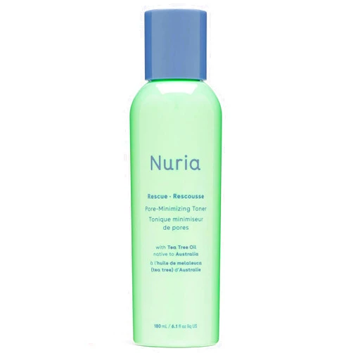 Nuria - Rescue Skin Toner for Face Pore Minimizer, Tea Tree Toner with Pure Witch Hazel Extract, Horsetail and Rosemary, 180mL/6.1 fl oz