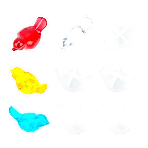 arricraft 10 Pcs 3D Bird Silicone Resin Molds, Epoxy Resin Casting Molds for for UV Resin Jewelry DIY Craft