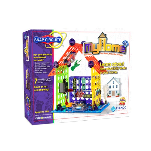 Snap Circuits Elenco My Home Electronics Building Kit for Kids Ages 8 and Up