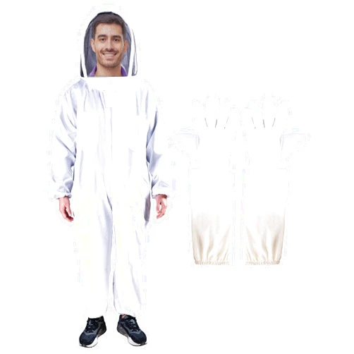 CHANGE MOORE Beekeeping Suit Bee Keeper Suit: Beekeeping Supplies with Glove &Ventilated Hood for Men Women Multi-Size Beekeeping Protective Clothing for Backyard and Bee Keeper