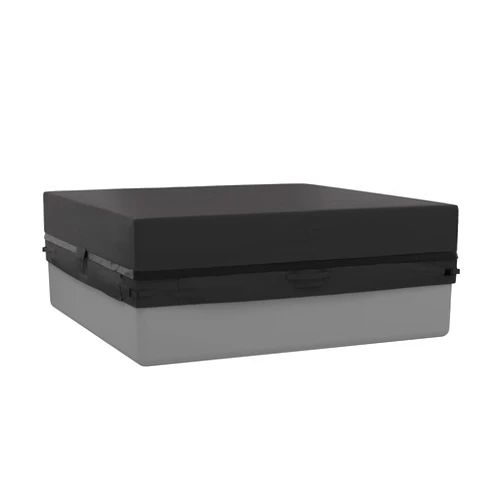 Birodeko Outdoor Hot Tub Cover, Heavy Duty 800D Waterproof SPA Cover, UV Protection Weatherproof 95×95 Inch SPA Cover for Hot Tub, Black