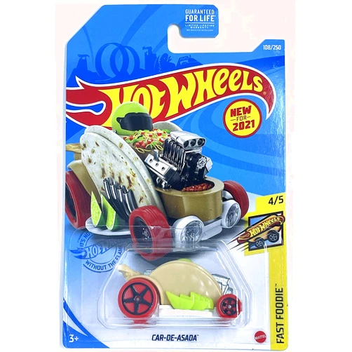 Hot Wheels 2021 - Car-De-Asada - 4/5 Fast Foodie [Taco] - #108/250
