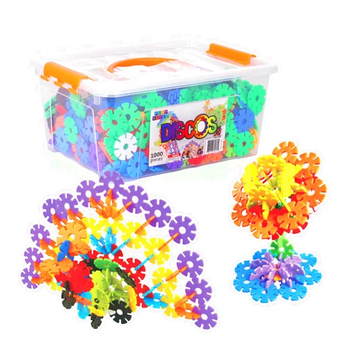 Play Build Discos, Interlocking Connecting Kids Toys, Preschool Learning Montessori Toys, Play and Learning, Stem Learning Toys Ages 3+